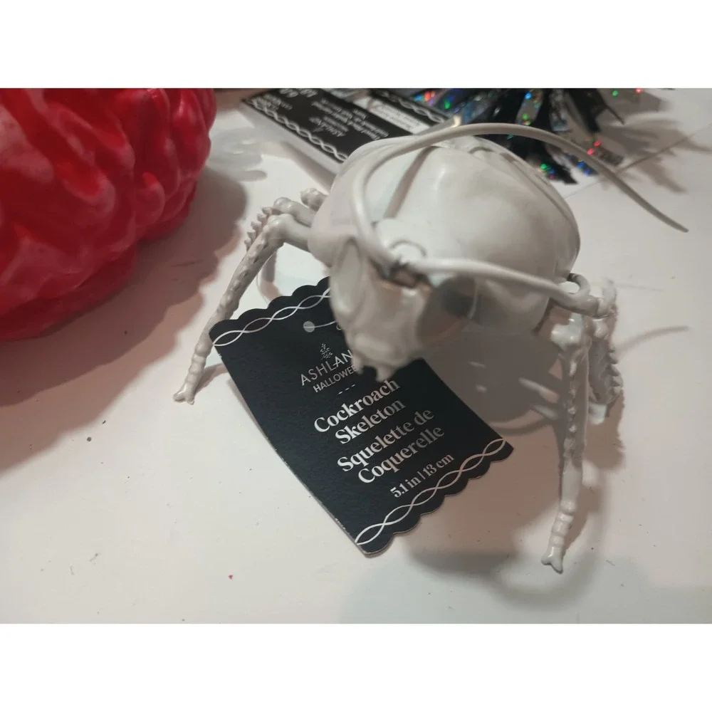 NWT Ashland Halloween Decor Lot Zombie Sphynx Cat Rat Cockroach Skeleton Prop
